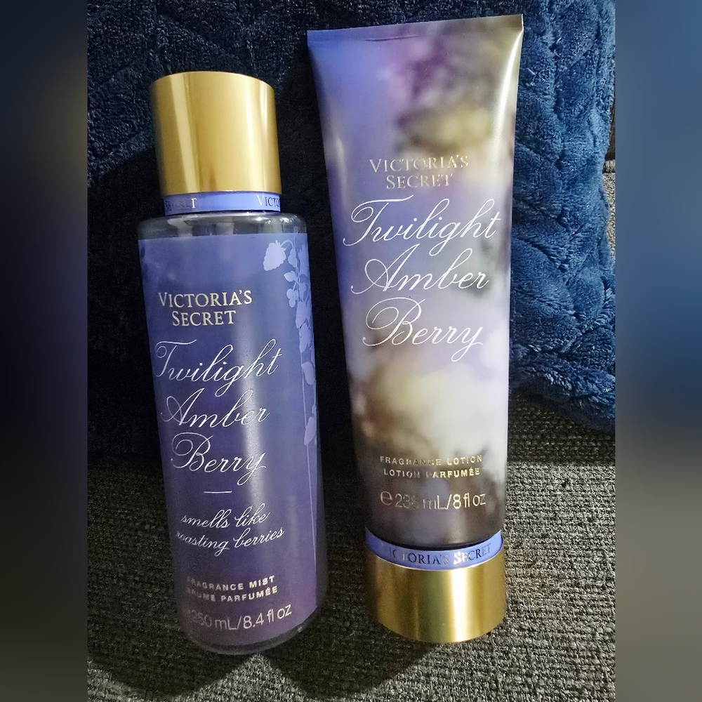 Victoria's Secret Twilight Amber Berry Fragrance Mist and Lotion